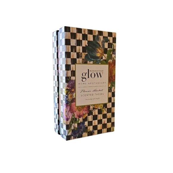 Mackenzie-Childs Glow Home Apothecary Flower Market Freshly Scented Tassel New